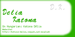 delia katona business card